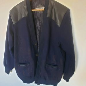 Fantastic vintage bomber jacket architecture print